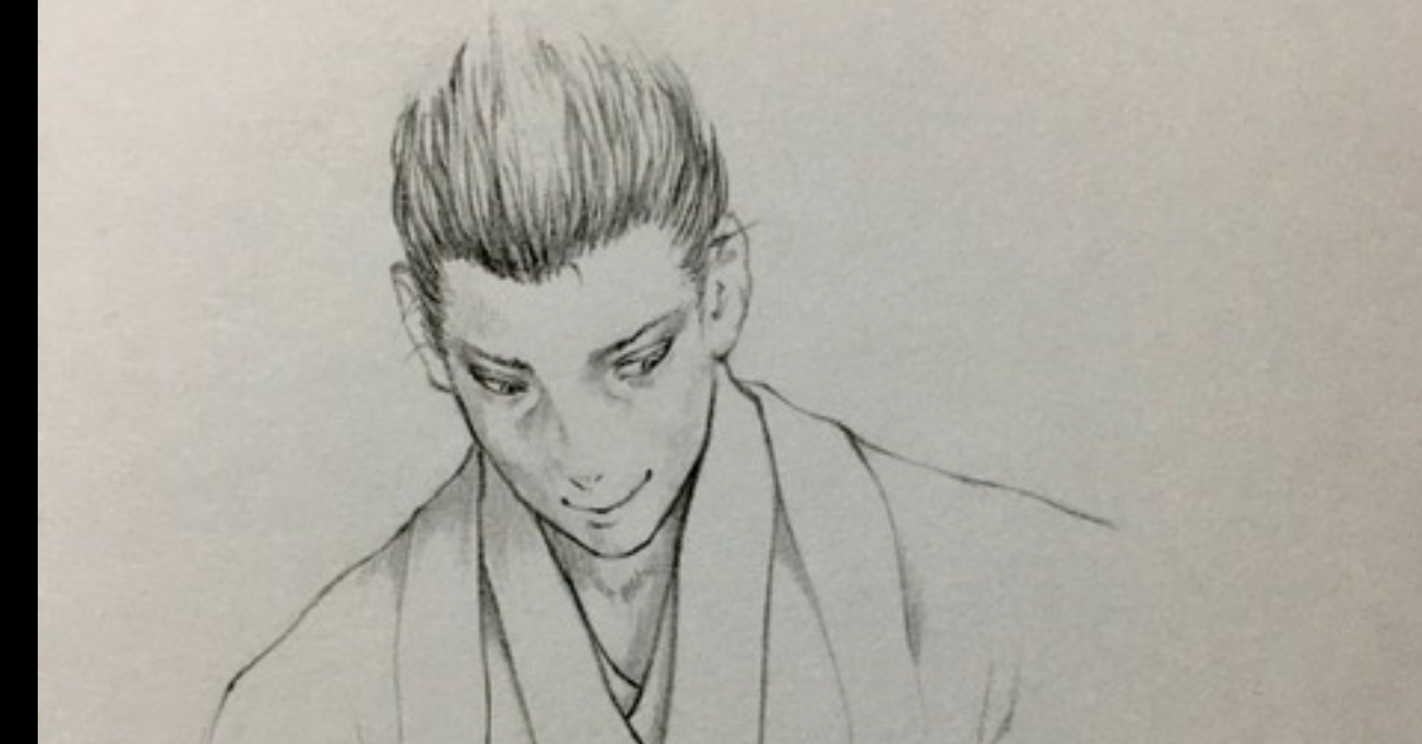 サムライイラストメイキング(斎藤一)