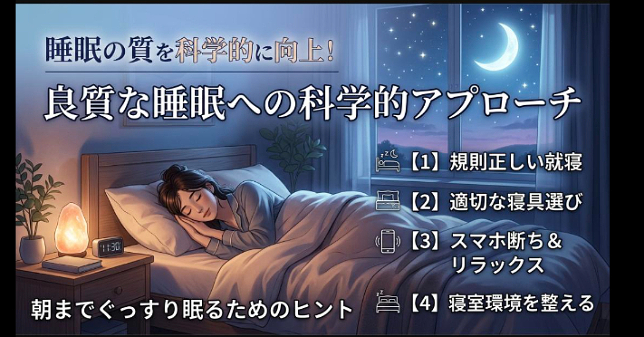 眠れない夜とさよなら！熟睡するための科学的習慣7選