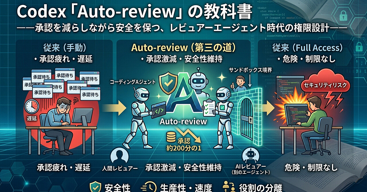 Codex「Auto-review」の教科書のアイキャッチ画像