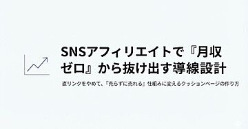 SNSアフィリエイトで"月収ゼロ"から脱出する秘密！トップ1%だけが知っている「売らずに売れる」魔法の導線設計