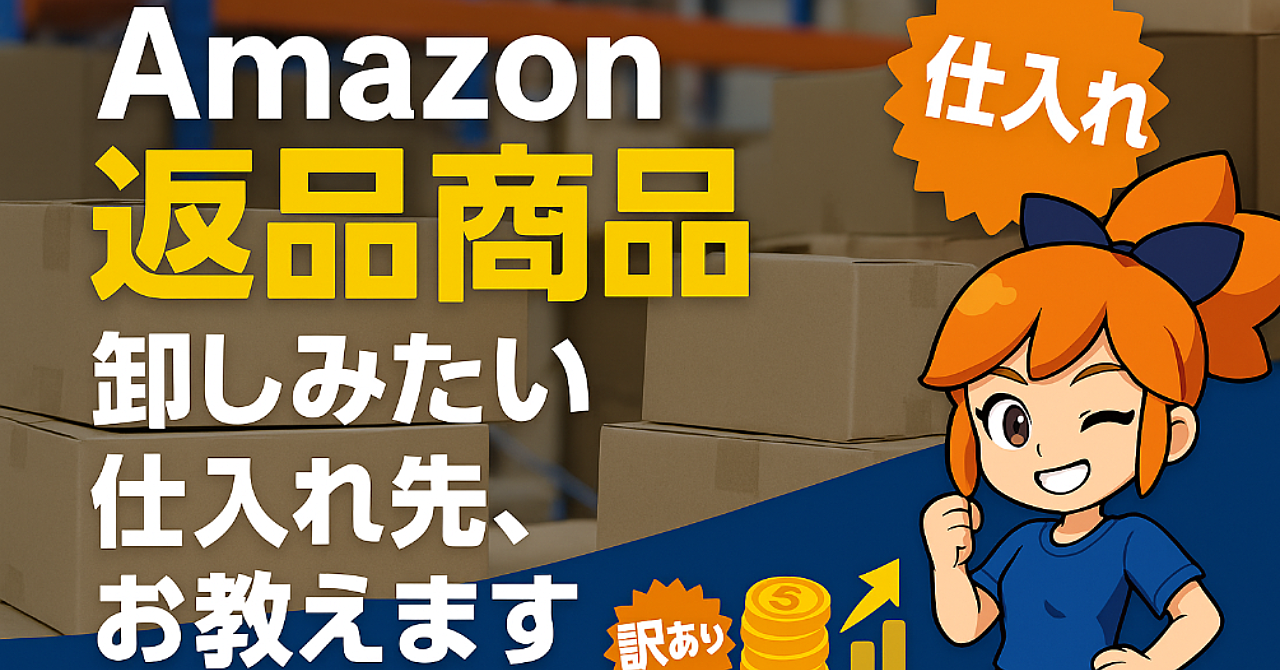 アマダメ】Amazon返品商品卸し…みたいな仕入先お教えします!アマゾン アマダメ】Amazon返品商品卸し…みたいな仕入先お教えします!アマゾン