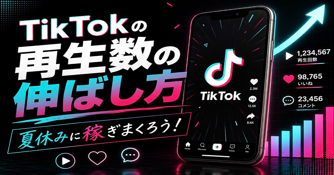 自分が思うTikTokの再生数の伸ばし方