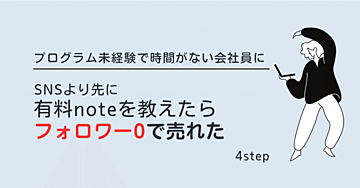 【実録】時間がない会社員に「SNSより先に有料note」を教えたら、フォロワーゼロで売れた｜4ステップ【AI副業ゼロの人へ】