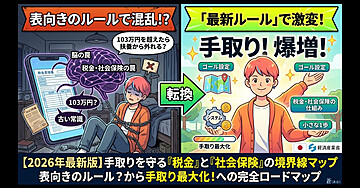 【色々調べなくていい】【年収の壁関連の全てがここに】2026年最新版・手取りを守る「税金」と「社会保険」の境界線マップ