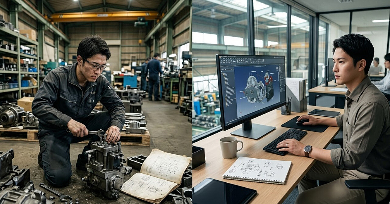 未経験組立工、設計士になる。