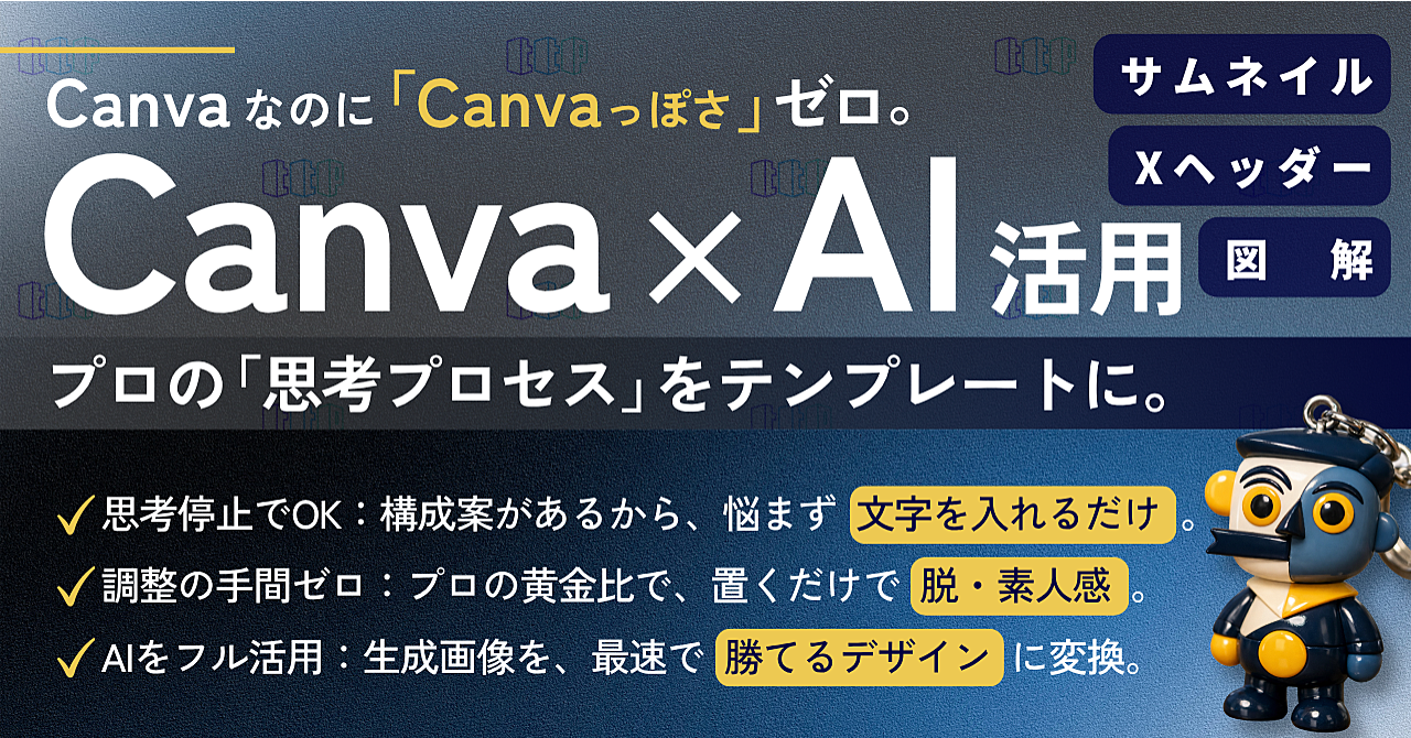 CanvaだけどCanvaっぽさゼロ！Canva × AI 活用。