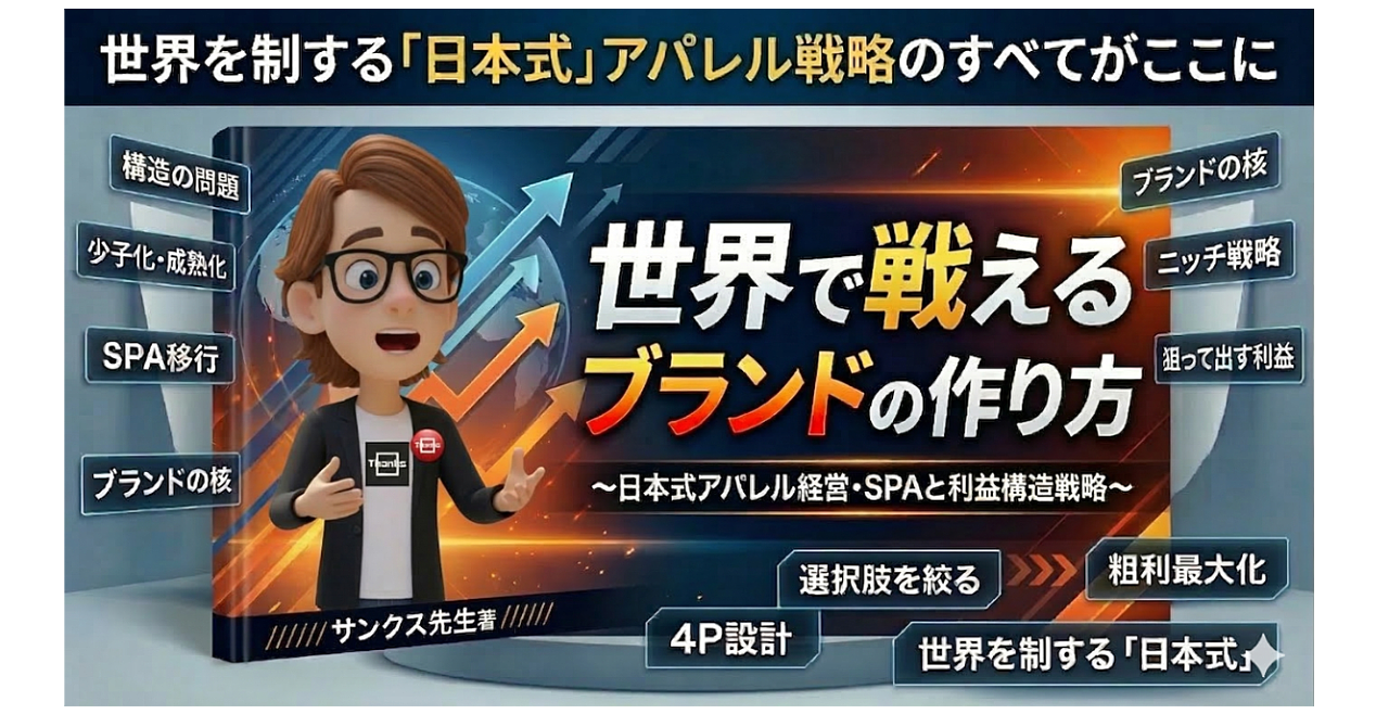「世界で戦えるブランドの作り方」日本式アパレル経営・SPAと利益構造戦略