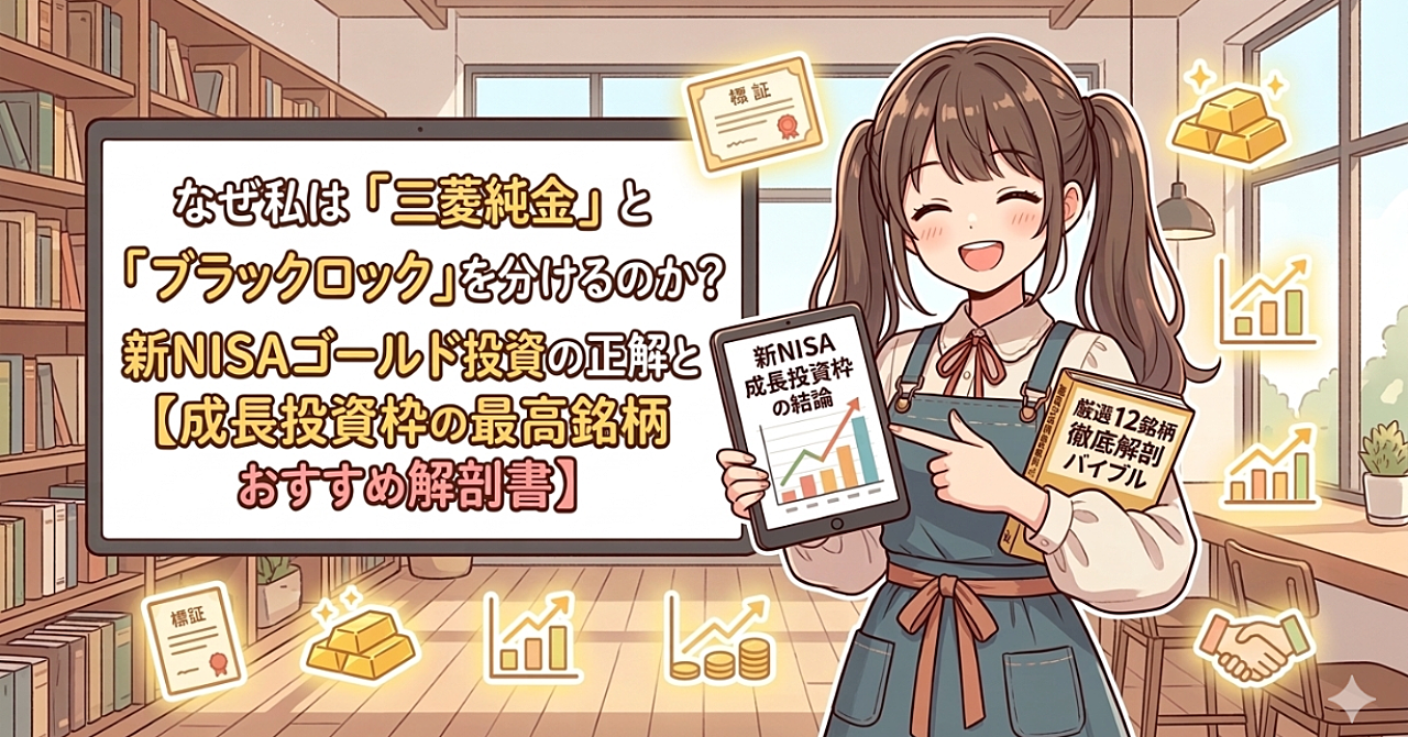 なぜ私は「三菱純金」と「ブラックロック」を分けるのか？新NISAゴールド投資の正解と【成長投資枠の最高銘柄おすすめ解剖書】