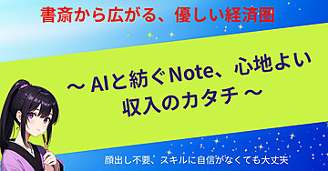 書斎から広がる、優しい経済圏 〜 AIと紡ぐNote、心地よい収入のカタチ 〜