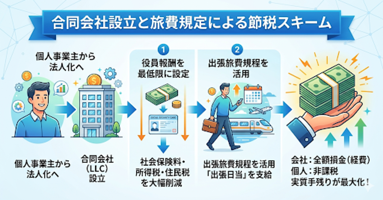 合同会社で節税