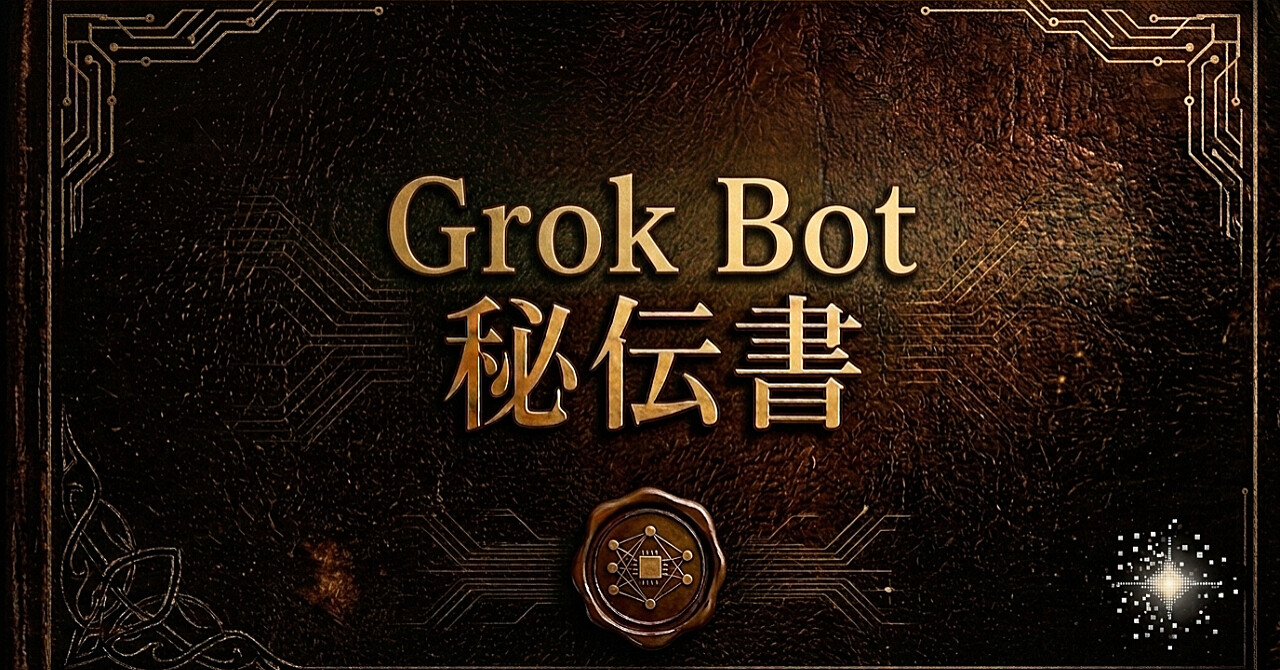 Grok Bot秘伝書のアイキャッチ画像