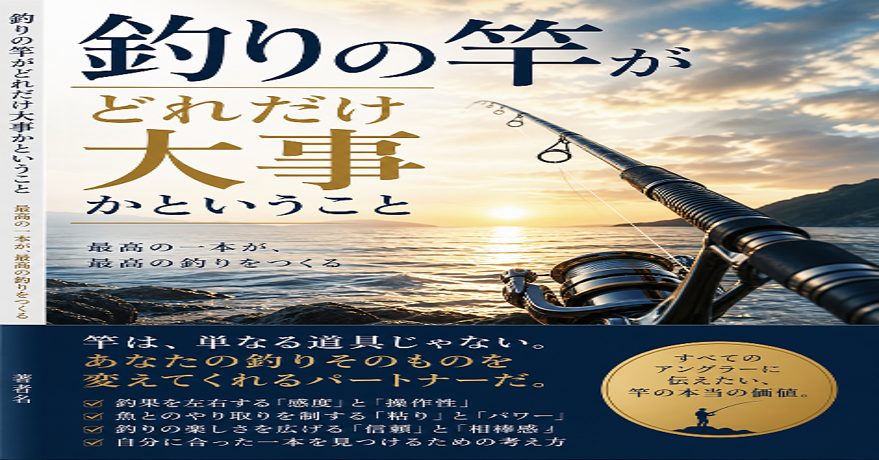 釣りの竿がどれだけ大事かということ