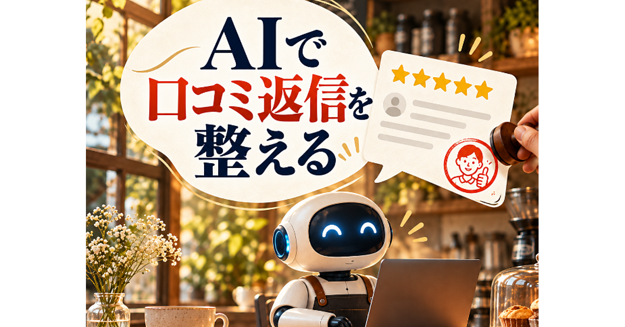 【AIで口コミ返信を整える】星の数で決めず、事実確認・承認・公開まで回す小さな店の手順のアイキャッチ画像