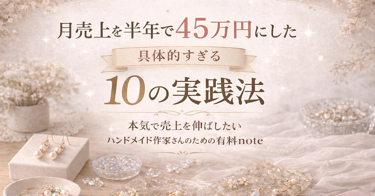 月売上を半年で45万円にした具体的すぎる10の実践法