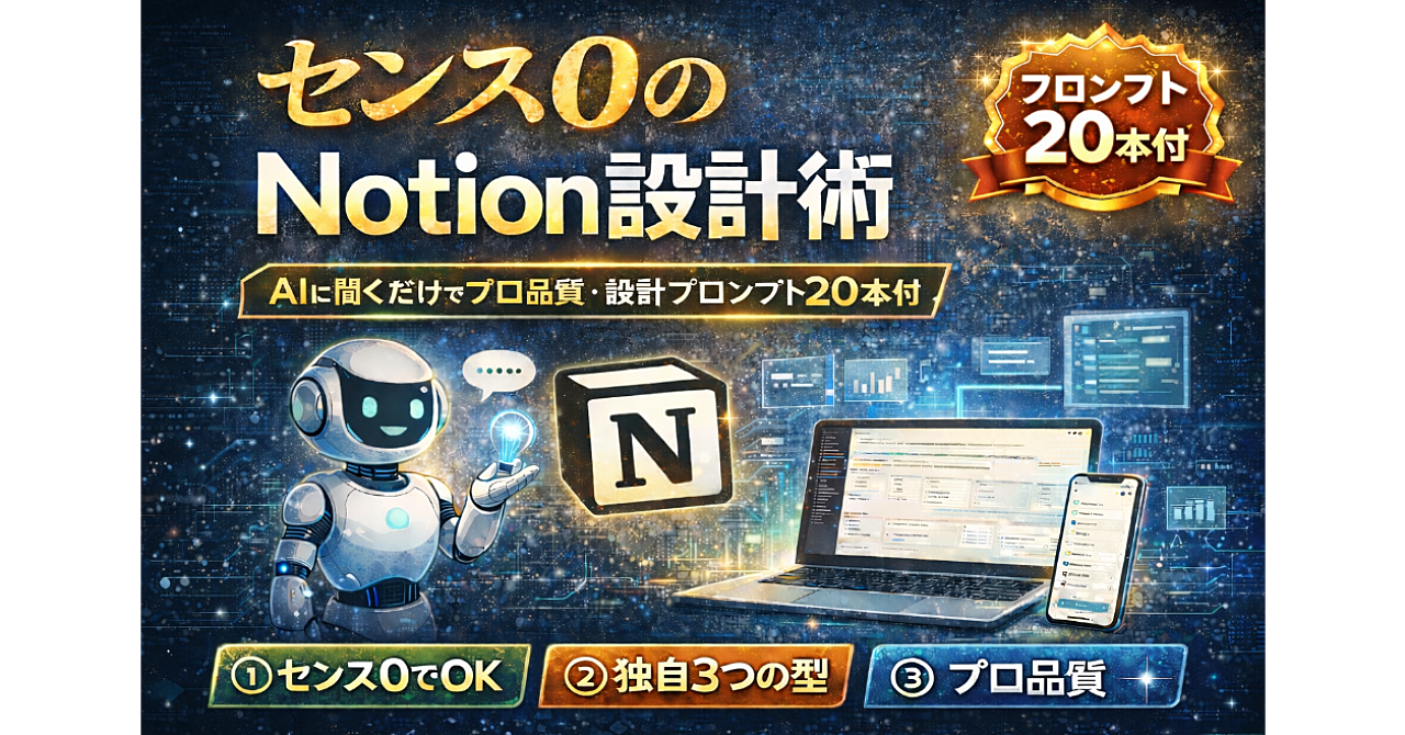 センス0のNotion設計術
