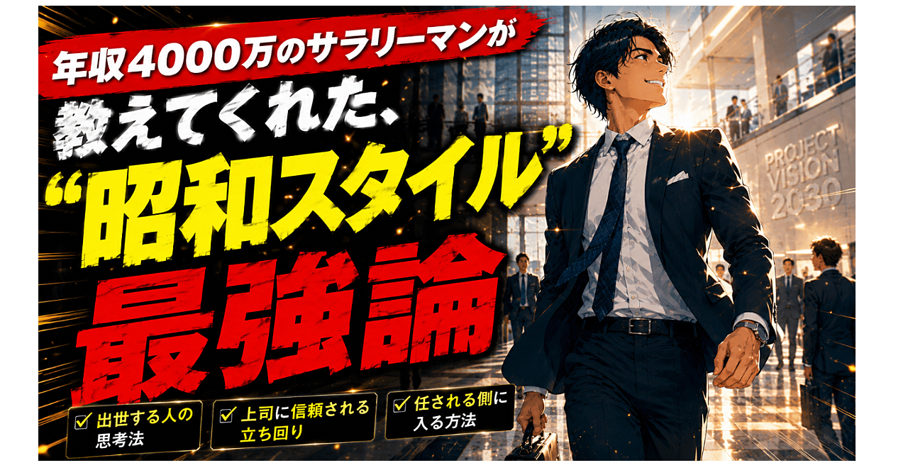 あなたを大出世に導く “化け物サラリーマン”の思考法