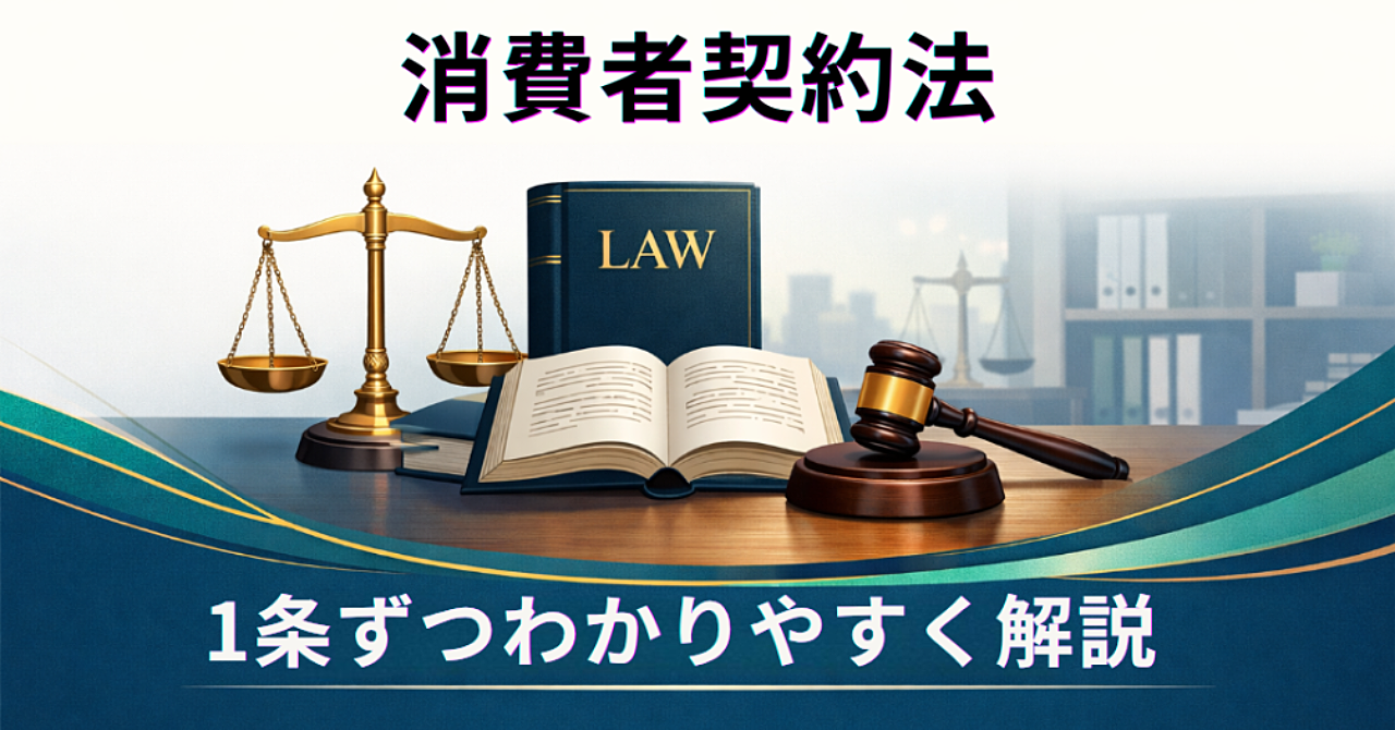 消費者契約法｜1条ずつわかりやすく解説
