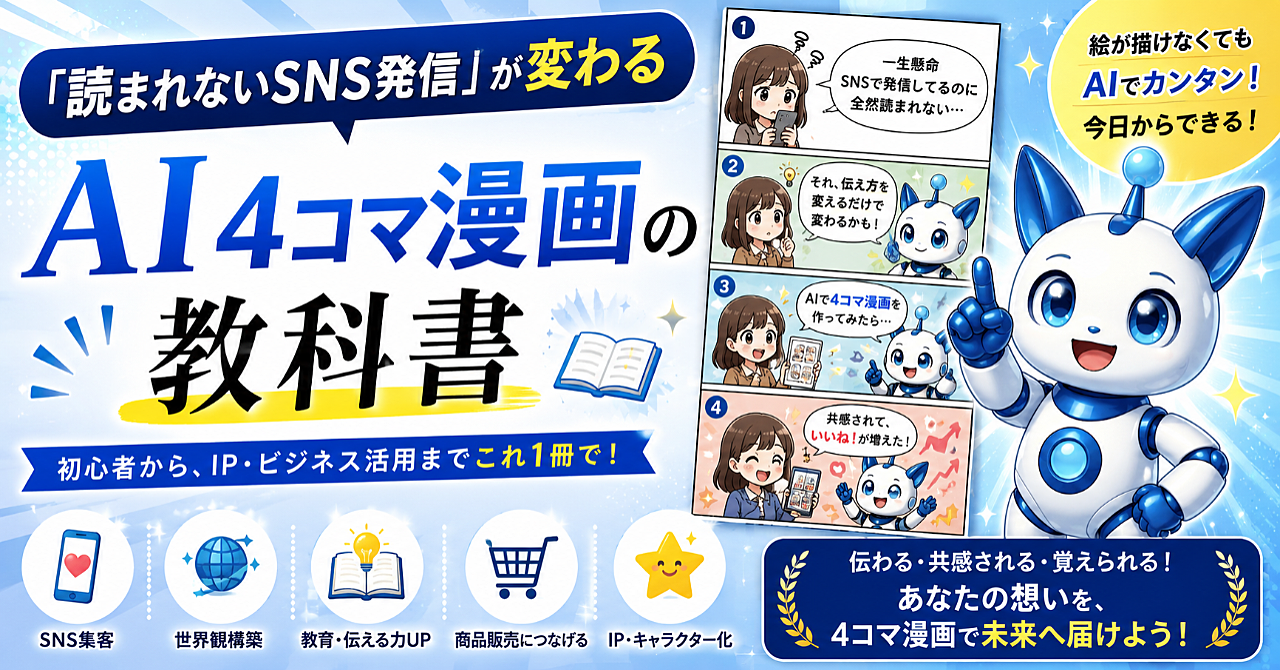 「読まれない発信」が変わるAIで作る4コマ漫画の教科書