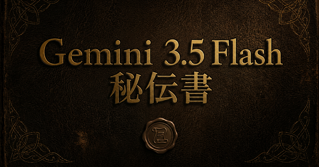 Gemini 3.5 Flash 秘伝書