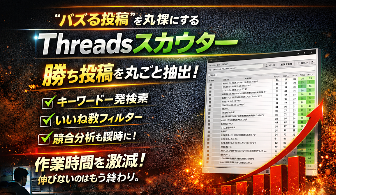 Threadsスカウター