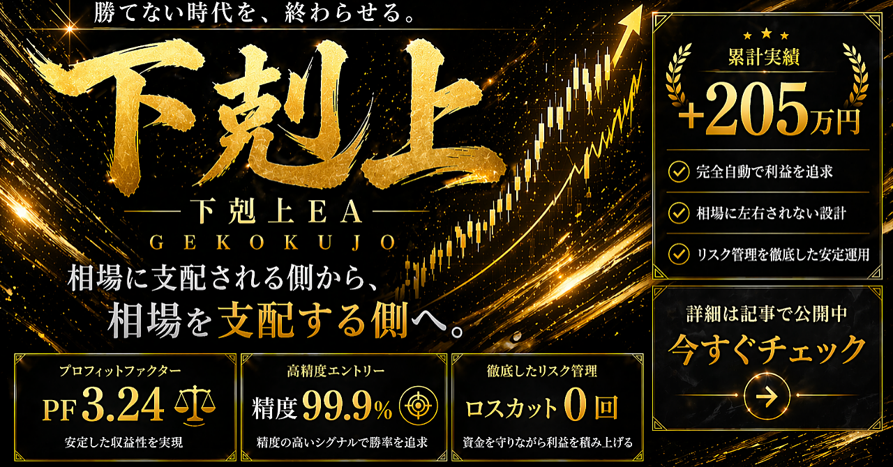 【1年4ヶ月・荒れ相場完走】1万pips超の暴落も余裕で生存。FX 自動売買 EA