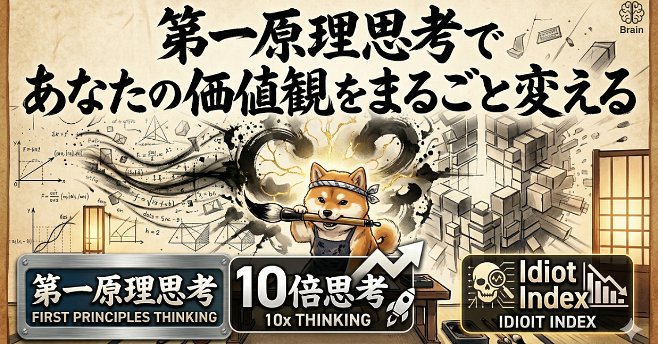 【第一原理思考×AI】で思考を変える