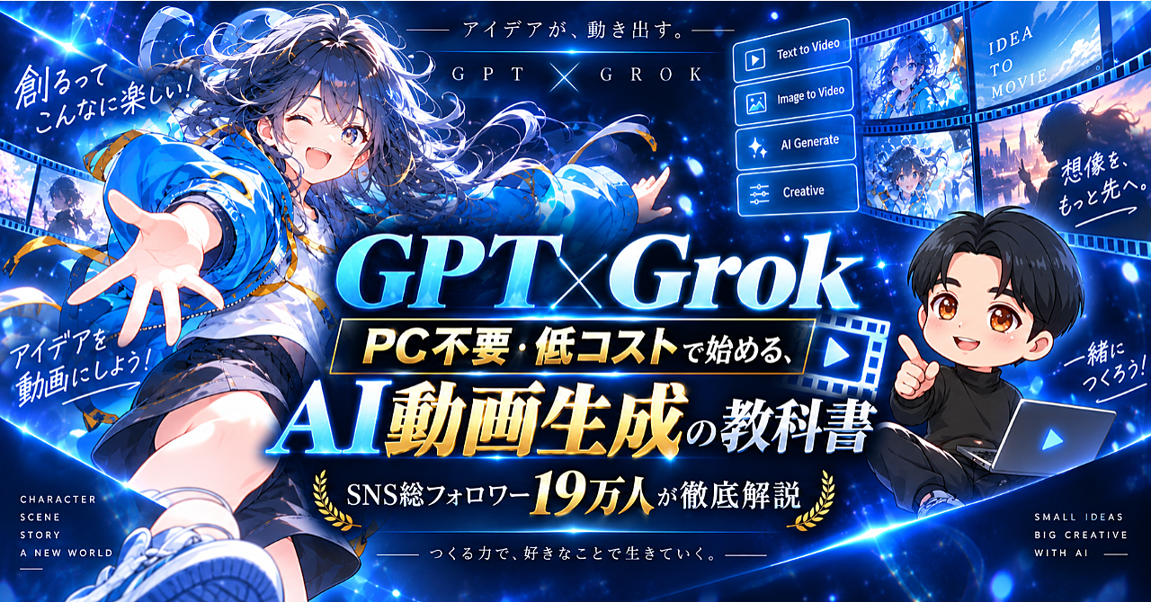 【35大特典付】むくさんのBrain「【GPT×Grok】PC不要・低コストで始める、AI動画生成の教科書｜SNS総フォロワー19万人が徹底解説」評判口コミ感想レビュー