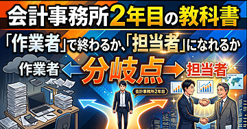会計事務所2年目の教科書 ― 「作業者」で終わるか、「担当者」になれるかの分岐点