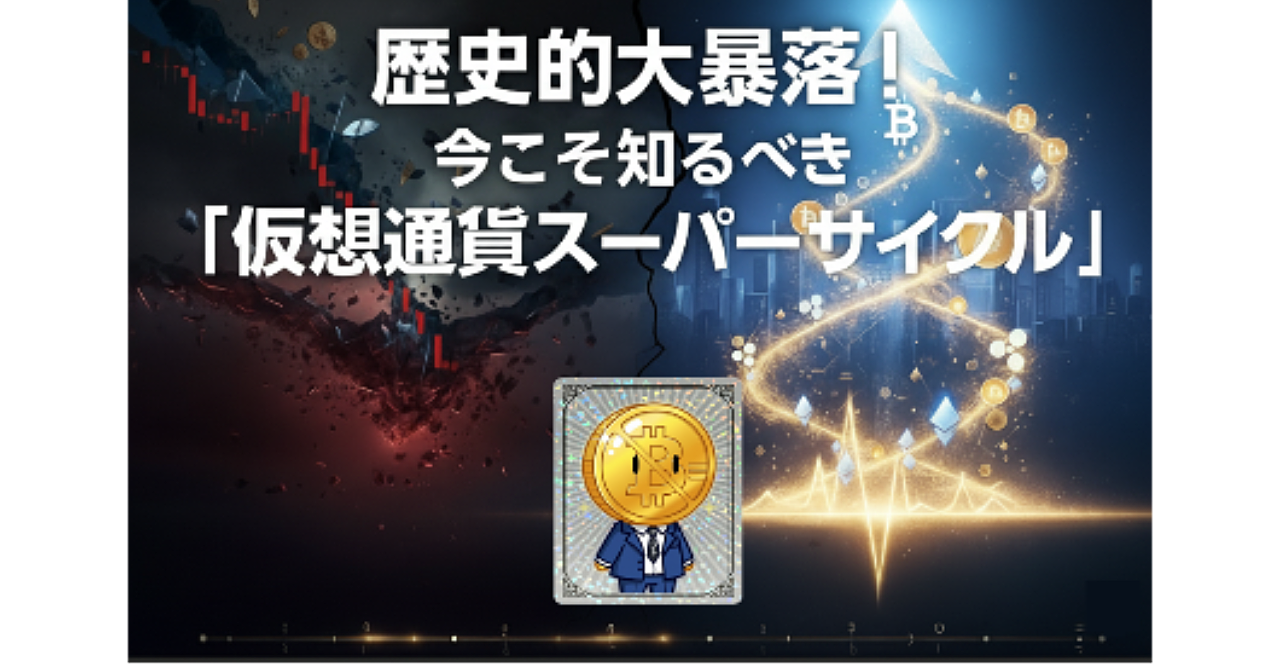 歴史的大暴落の真相と、今こそ知るべき「仮想通貨スーパーサイクル」への胎動