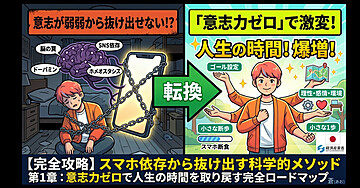 【やってみないとダメ】スマホ依存から抜け出す科学的メソッド｜意志力ゼロで人生の時間を取り戻す完全ロードマップ