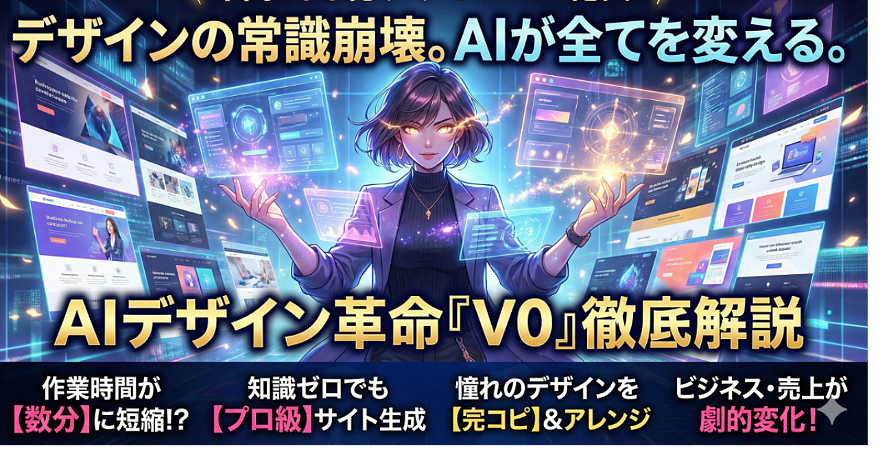 デザインの常識を覆す!AIがあなたの創造性を解き放つ「V0」徹底解説
