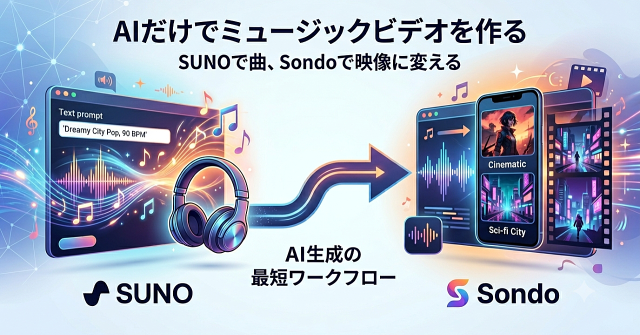 AIだけで、ミュージックビデオを作る