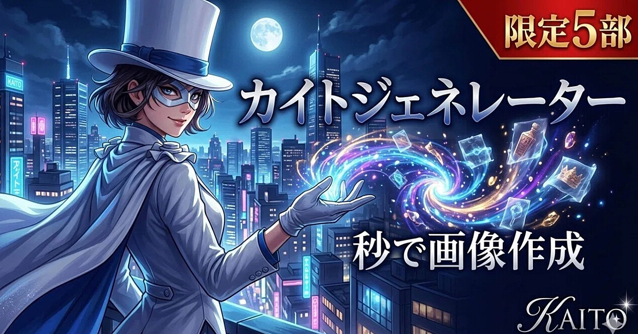 画像プロンプトを秒で作成「カイトジェネレーター」