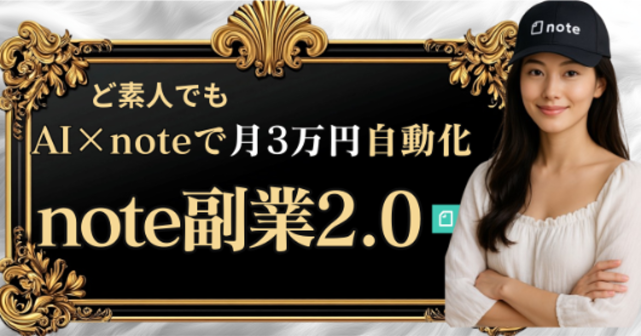 【note副業2.0】副業7回失敗したけどAI×noteで月3万円稼いだのでやり方教える