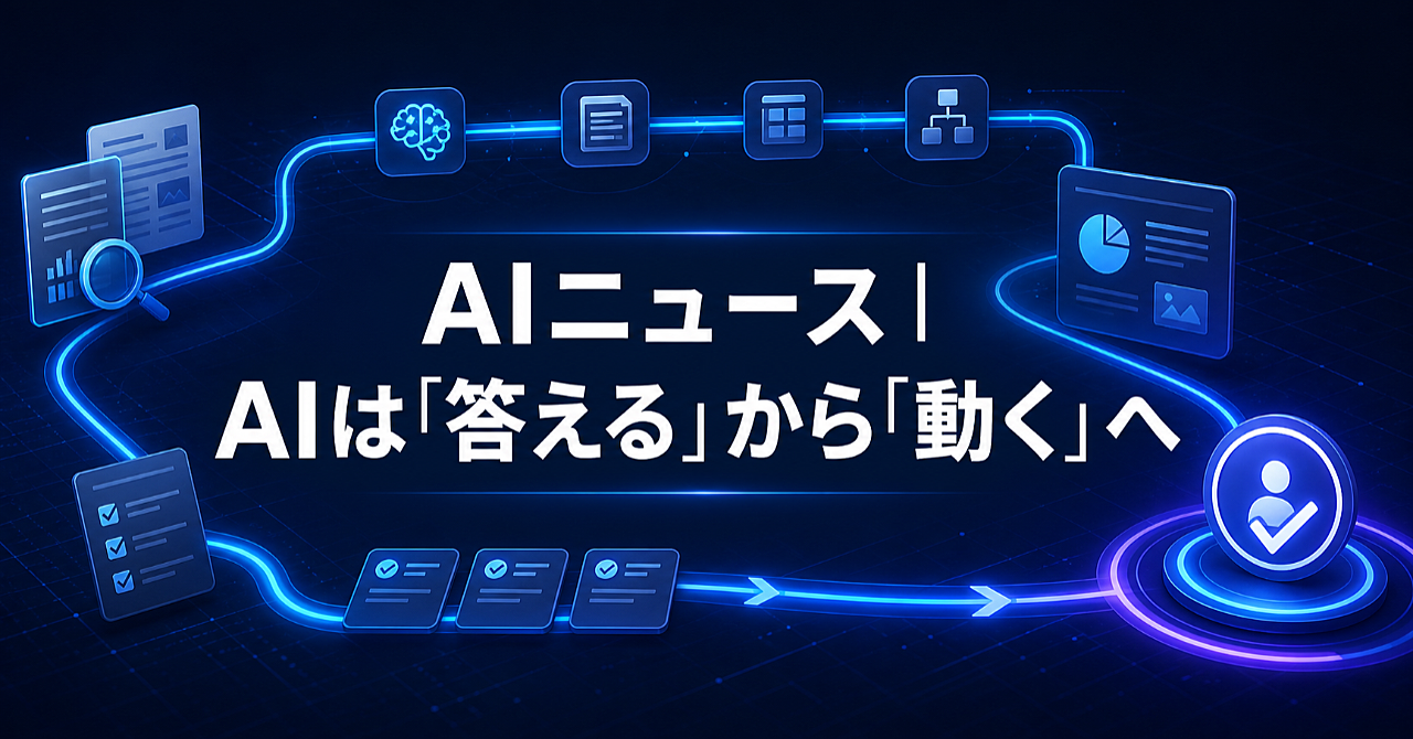 AIは「答える」から「動く」へ──仕事を任せる前に整えたい5つのこと 🤖⚡のアイキャッチ画像