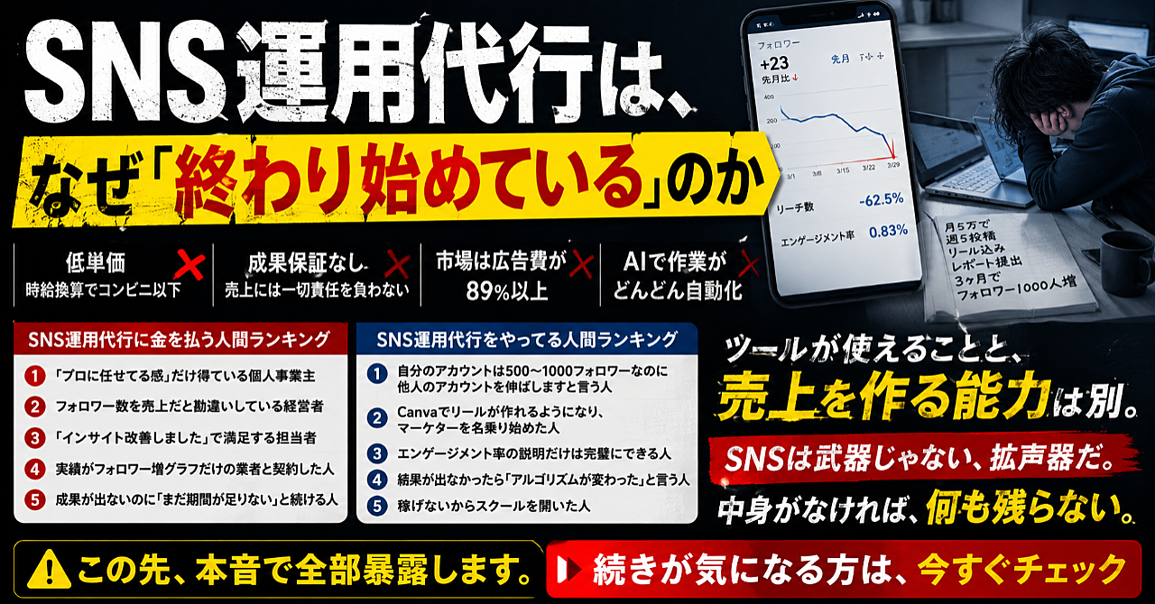 SNS運用代行が“情弱ビジネス”化した理由