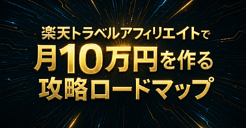 楽天トラベルアフィリエイトで成果を出すための“実践型戦略”5選 | 月3万円→月10万円を狙える仕組みを、今日から積み上げよう
