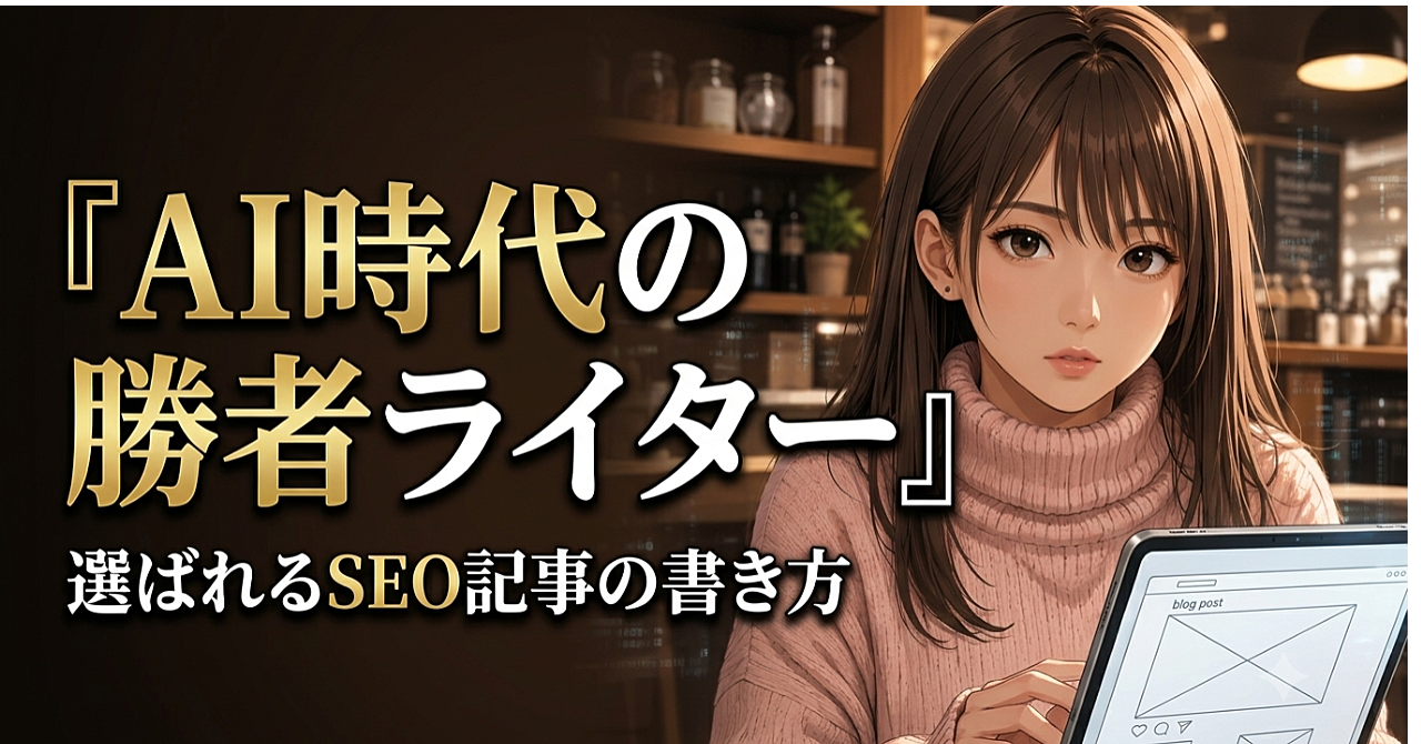 AI時代に選ばれるWebライター｜SEO記事の受注・執筆・継続術