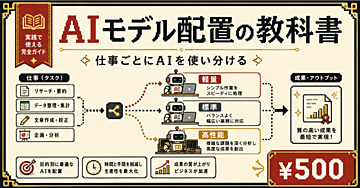 AIチーム設計入門｜高性能モデルを必要な仕事だけに使う方法