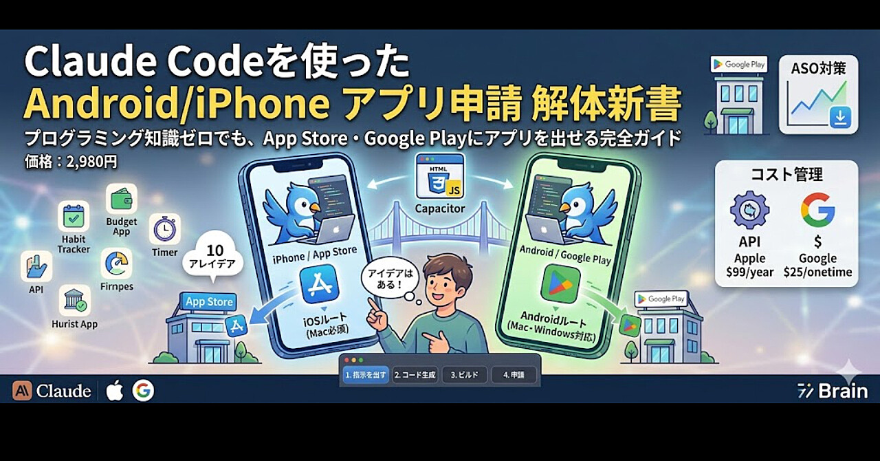 【Claude Code】を使った Android/iPhone アプリ申請 ＜解体新書＞