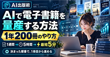 AIで電子書籍を量産する方法 ― 1年200冊のやり方