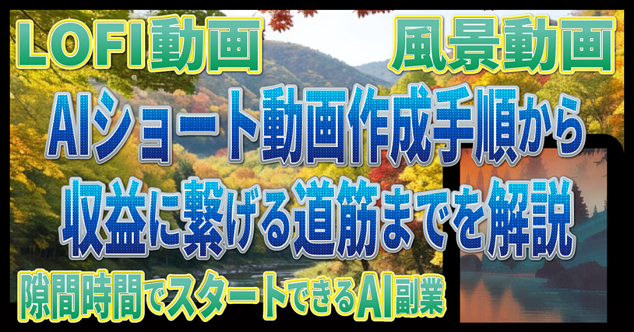 AIショート動画作成手順から収益に繋げるまでを解説