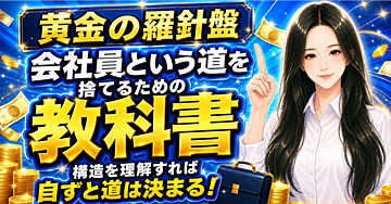【黄金の羅針盤】会社員が不利な理由：徹底解説【金持ちになるための判断軸を手に入れよ】