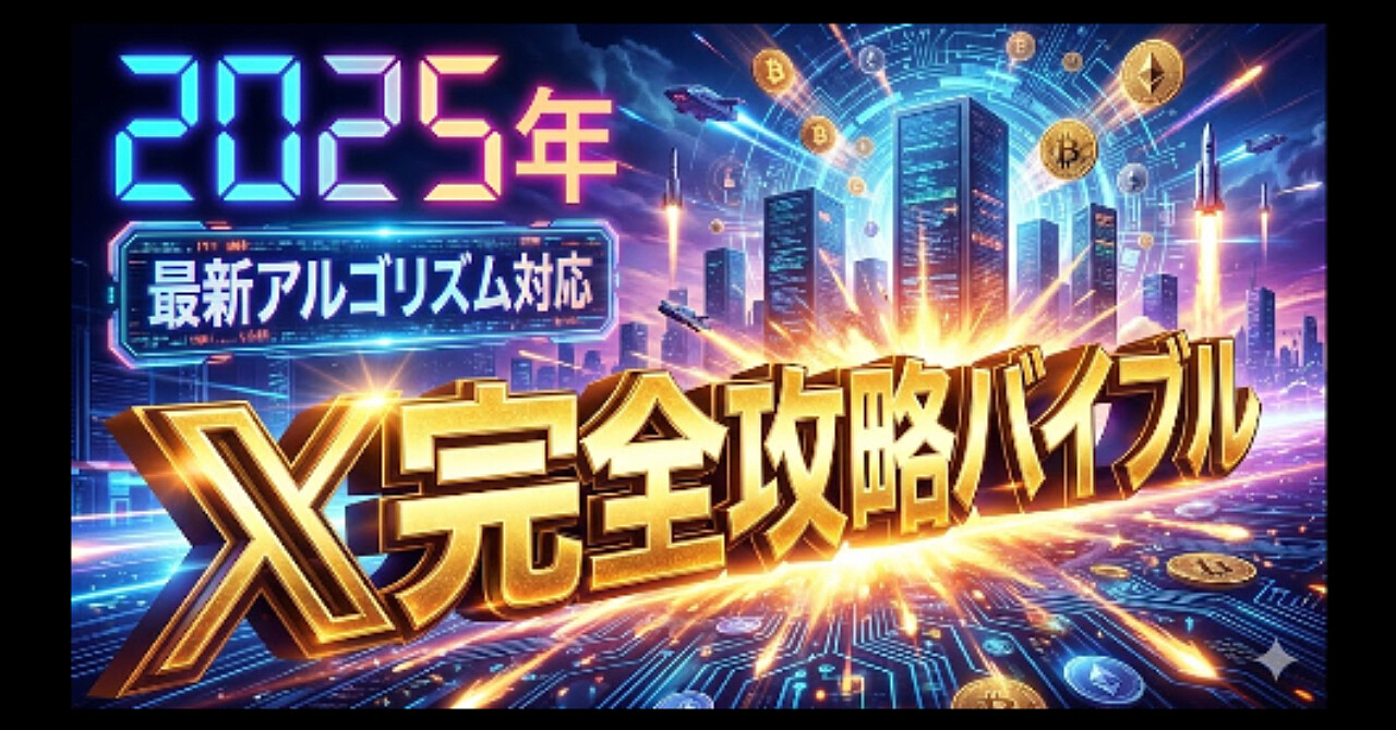 【2025年最新アルゴリズム対応決定版】X(Twitter)マネタイズ・完全攻略バイブル