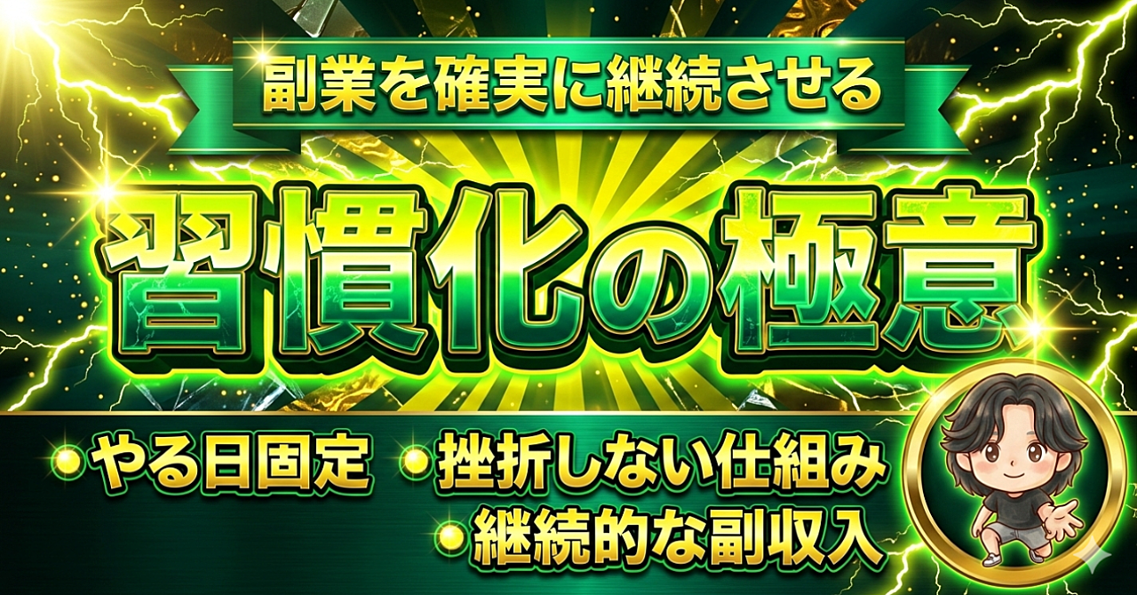 副業を確実に継続させる習慣化の極意