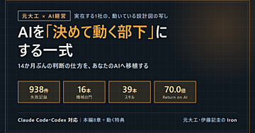ブルーカラー出身が作った、AIを「決めて動く部下」にする一式——元大工・伊藤記圭のIron 14か月の設計図