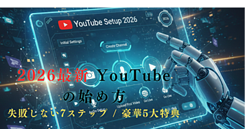 2026年最新版｜YouTubeの始め方完全バイブル：初期設定から初投稿まで迷わず進める7ステップ