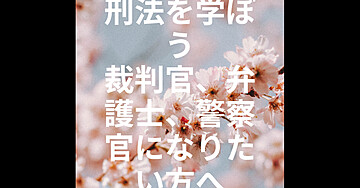 法律　刑法を学びたい方へ、詳しく解説します。警察官、裁判官、弁護士を目指している方へ