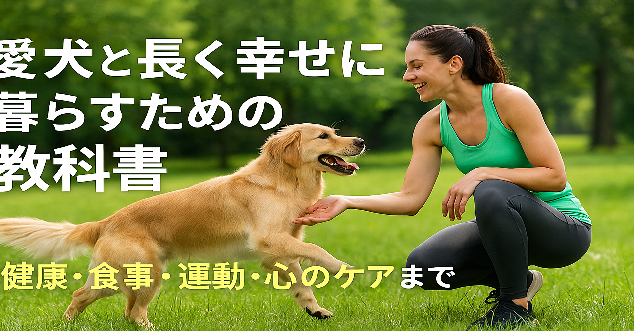 『愛犬と長く幸せに暮らすための教科書』〜健康・食事・運動・心のケアまで〜