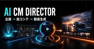 【β版・先行価格】AI CM DIRECTOR｜15秒CMを企画から生成まで設計